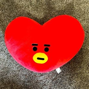 BTS Tata heart plush pillow